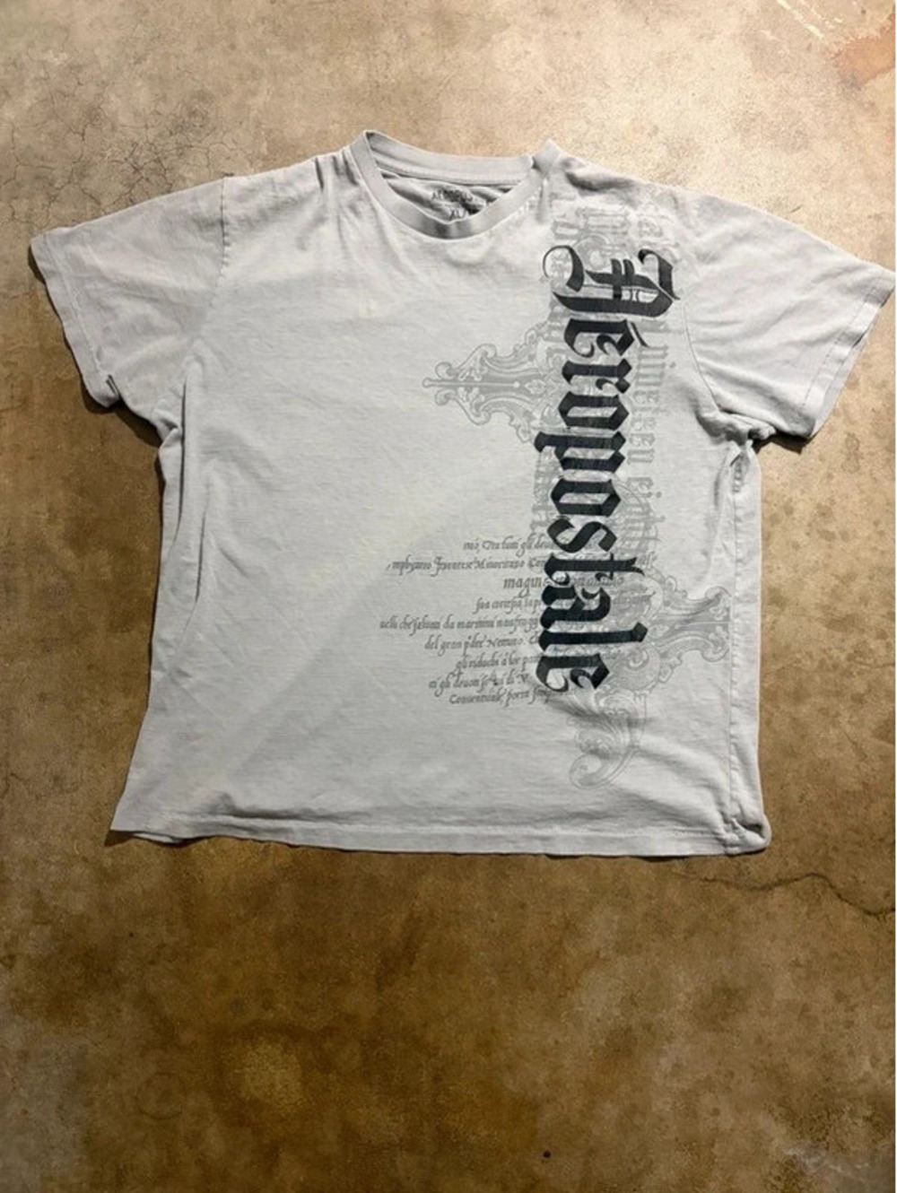 Vintage Y2K aeropostale grunge distressed t-shirt size XL single stitch